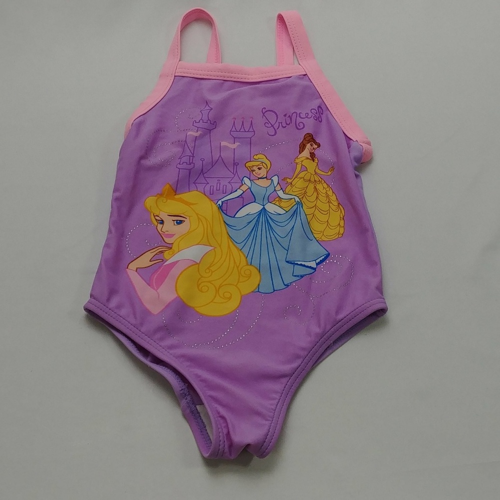 Disney Princesses One Piece Swimsuit Girls 3T